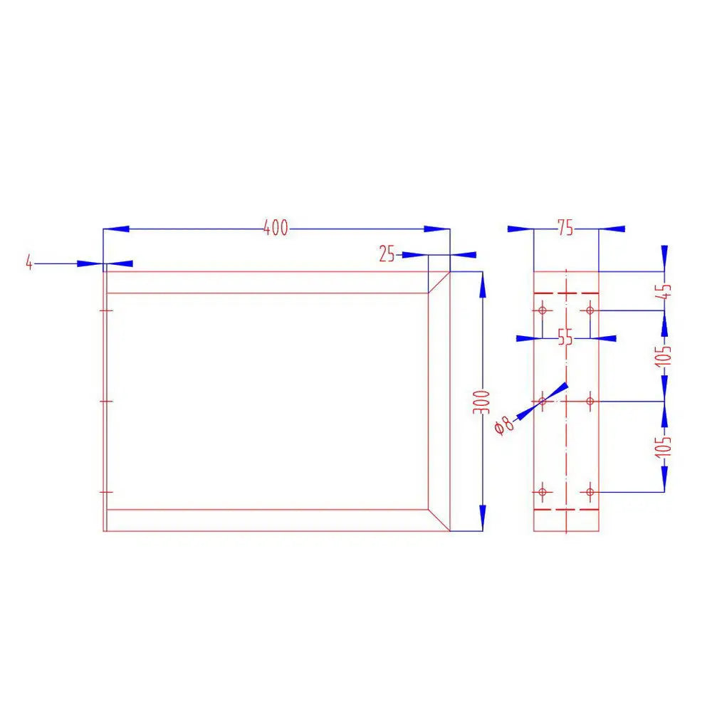 Artiss Metal Table Legs DIY Rectangular 40X30CM Set of 2 - Furniture > Dining