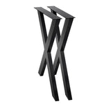 Artiss Metal Table Legs DIY X-shaped 71X60CM Set of 2 - Furniture > Dining
