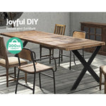 Artiss Metal Table Legs DIY X-shaped 71X60CM Set of 2 - Furniture > Dining