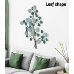 Artiss Metal Wall Art Hanging Sculpture Home Decor Leaf Tree of Life Blue - Appliances > Appliances Others