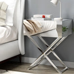 Artiss Mirrored Bedside Table Drawers Side Table Storage Nightstand Silver MOCO - Furniture > Bedroom