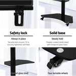 Artiss Mobile TV Stand for 32’’-70’’ TVs Mount Bracket Portable Solid Trolley Cart - Audio & Video > TV Accessories