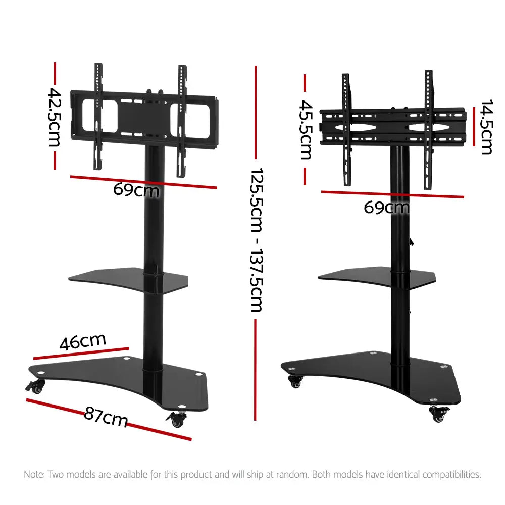 Artiss Mobile TV Stand for 32’’-70’’ TVs Mount Bracket Portable Solid Trolley Cart - Audio & Video > TV Accessories