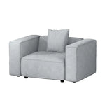Artiss Modular Sofa Chaise Set 1-Seater Grey - Furniture > Living Room