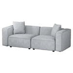 Artiss Modular Sofa Chaise Set 2-Seater Grey - Furniture > Living Room