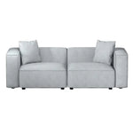 Artiss Modular Sofa Chaise Set 2-Seater Grey - Furniture > Living Room
