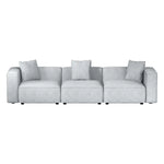 Artiss Modular Sofa Chaise Set 3-Seater Grey - Furniture > Living Room