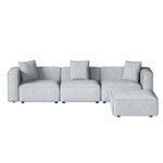 Artiss Modular Sofa Chaise Set 4-Seater Grey - Furniture > Living Room