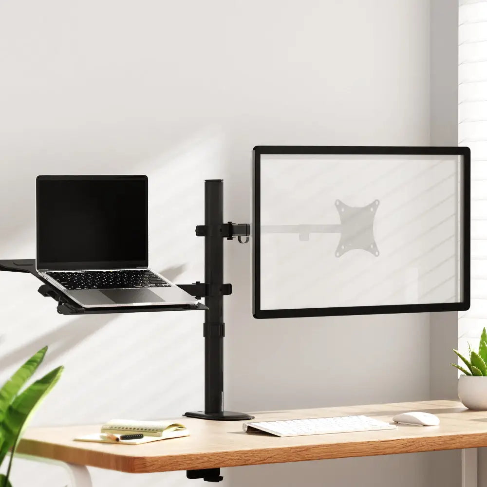 Artiss Monitor Arm Desk Mount Laptop Tray - Furniture > Office