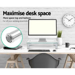 Artiss Monitor Stand Riser Computer Laptop Printer Screen Glass Display Shelf - Audio & Video > TV Accessories
