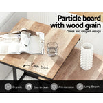 Artiss Nesting Coffee Table Sef of 2 Walnut Brok - Furniture > Dining
