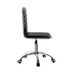Artiss Office Chair Computer Desk Gaming Chairs PU Leather Low Back Black - Furniture > Office
