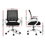 Artiss Office Chair Mesh Computer Gaming Desk Chairs Work Study Mid Back - Furniture > Office > Office & Desk Chairs