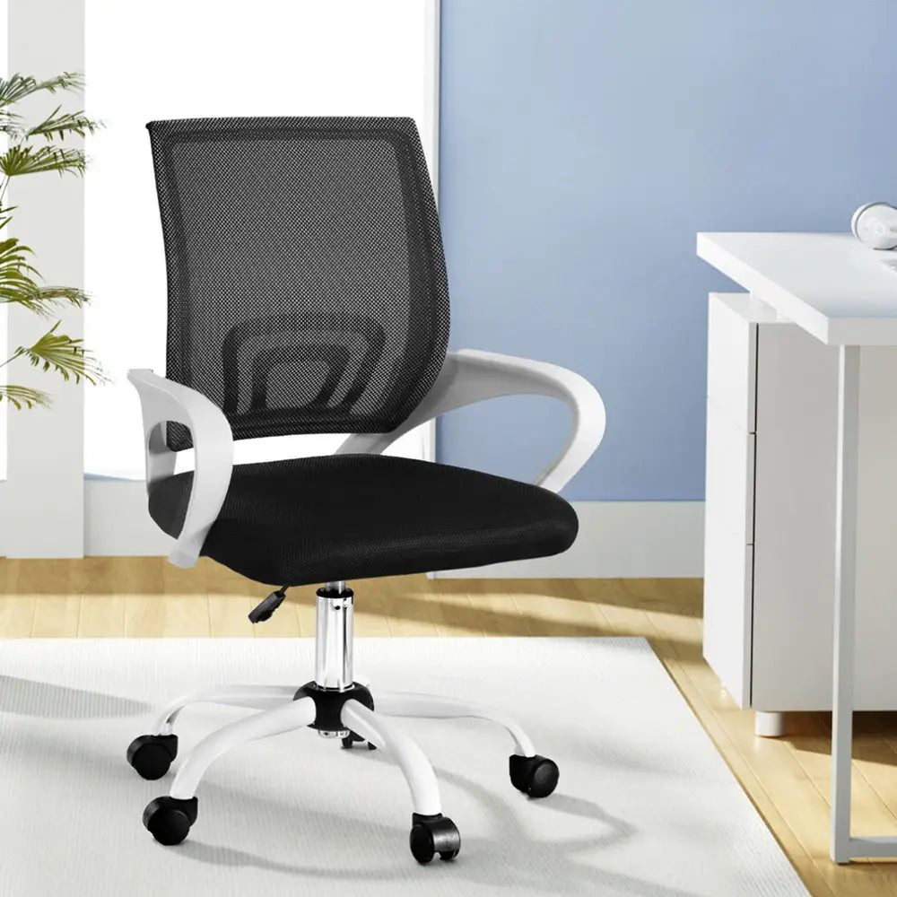 Artiss Office Chair Mesh Computer Gaming Desk Chairs Work Study Mid Back - Furniture > Office > Office & Desk Chairs