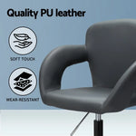 Artiss Office Chair Mid Back Grey - Furniture > Office > Office & Desk Chairs