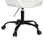 Artiss Office Chair Mid Back White - Furniture > Office > Office & Desk Chairs