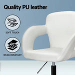 Artiss Office Chair Mid Back White - Furniture > Office > Office & Desk Chairs