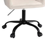 Artiss Office Chair Velvet Seat Cream - Furniture > Office > Office & Desk Chairs