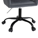 Artiss Office Chair Velvet Seat Dark Grey - Furniture > Office > Office & Desk Chairs