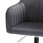 Artiss Office Chair Velvet Seat Dark Grey - Furniture > Office > Office & Desk Chairs