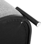 Artiss Ottoman Foot Stool Square Linen Grey - Furniture > Living Room