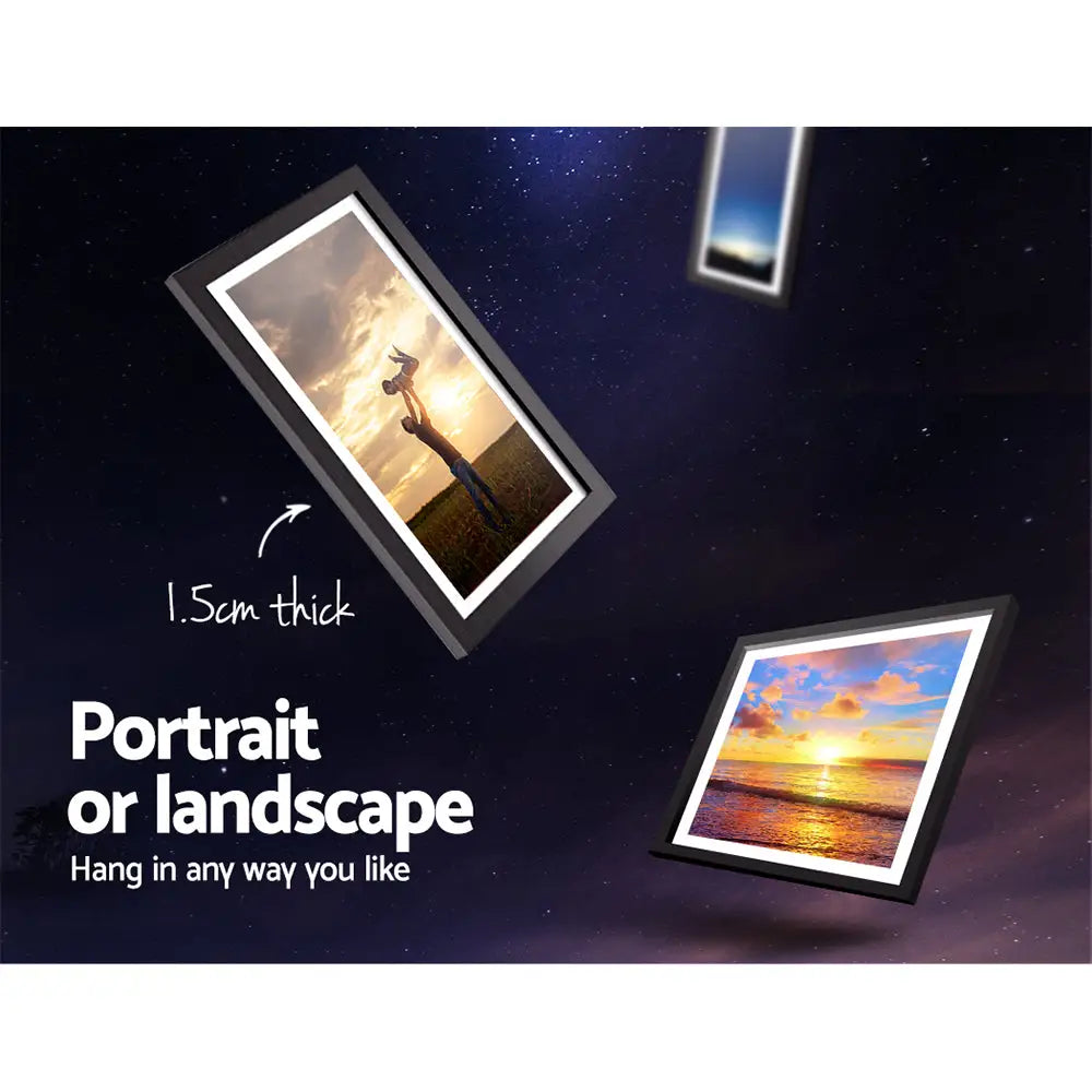 Artiss Photo Frames Art Holder 11PCS 5x7’’ 6x8’’ 8x10’’ Black - Home & Garden > Decor > Picture Frames