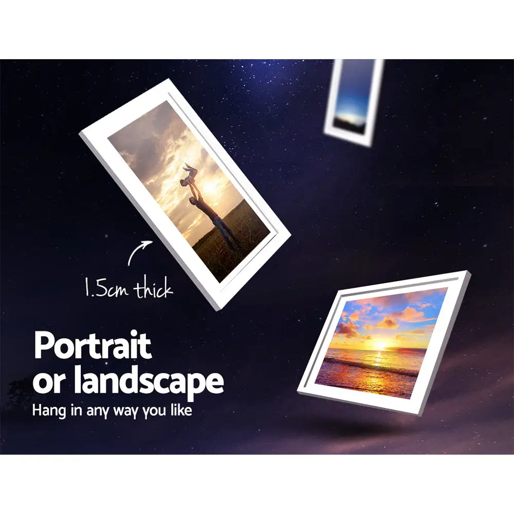 Artiss Photo Frames Art Holder 11PCS 5x7’’ 6x8’’ 8x10’’ White - Home & Garden > Decor > Picture Frames