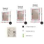 Artiss Photo Frames Art Holder 11PCS 5x7’’ 6x8’’ 8x10’’ White - Home & Garden > Decor > Picture Frames