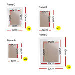 Artiss Photo Frames Art Holder 26PCS 8x10’’ 5x7’’ 4x6’’ 3.5x5’’ White - Home & Garden > Decor > Picture Frames