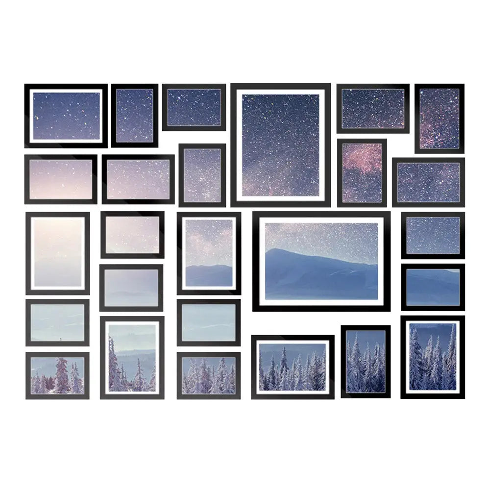 Artiss Photo Frames Art Holder 26PCS 8x10’’ 5x7’’ 4x6’’ 3.5x5’’ Black - Home & Garden > Decor > Picture Frames