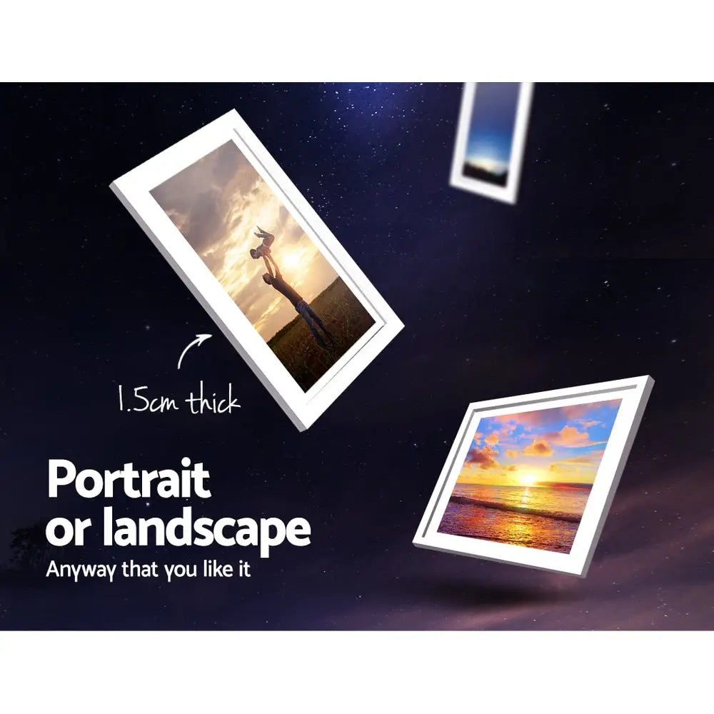 Artiss Photo Frames Art Holder 30PCS 8x10’’ 5x7’’ 4x6’’ 3.5x5’’ White - Home & Garden > Decor > Picture Frames