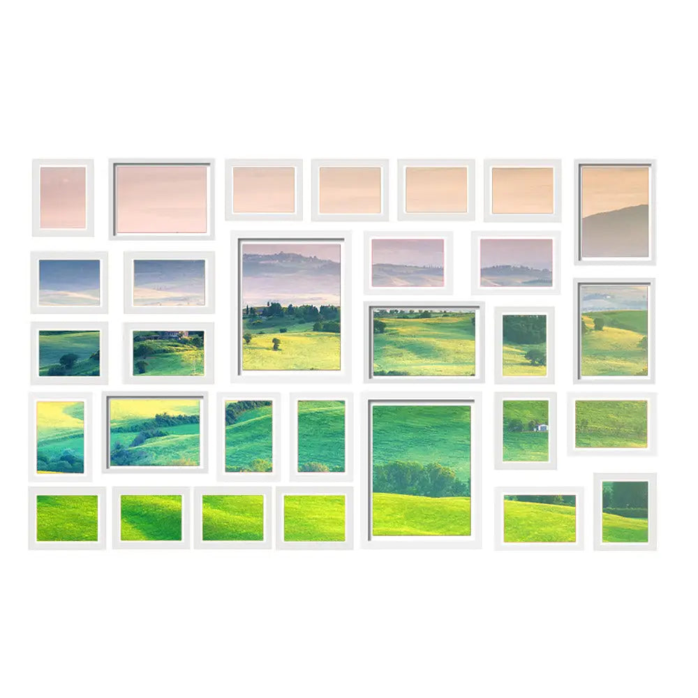 Artiss Photo Frames Art Holder 30PCS 8x10’’ 5x7’’ 4x6’’ 3.5x5’’ White - Home & Garden > Decor > Picture Frames