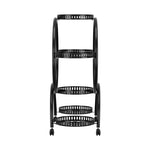 Artiss Plant Stand 6 Tier Metal Flower Pot Rack Wheels - Home & Garden > Artificial Plants > Pots Planters & Accessories