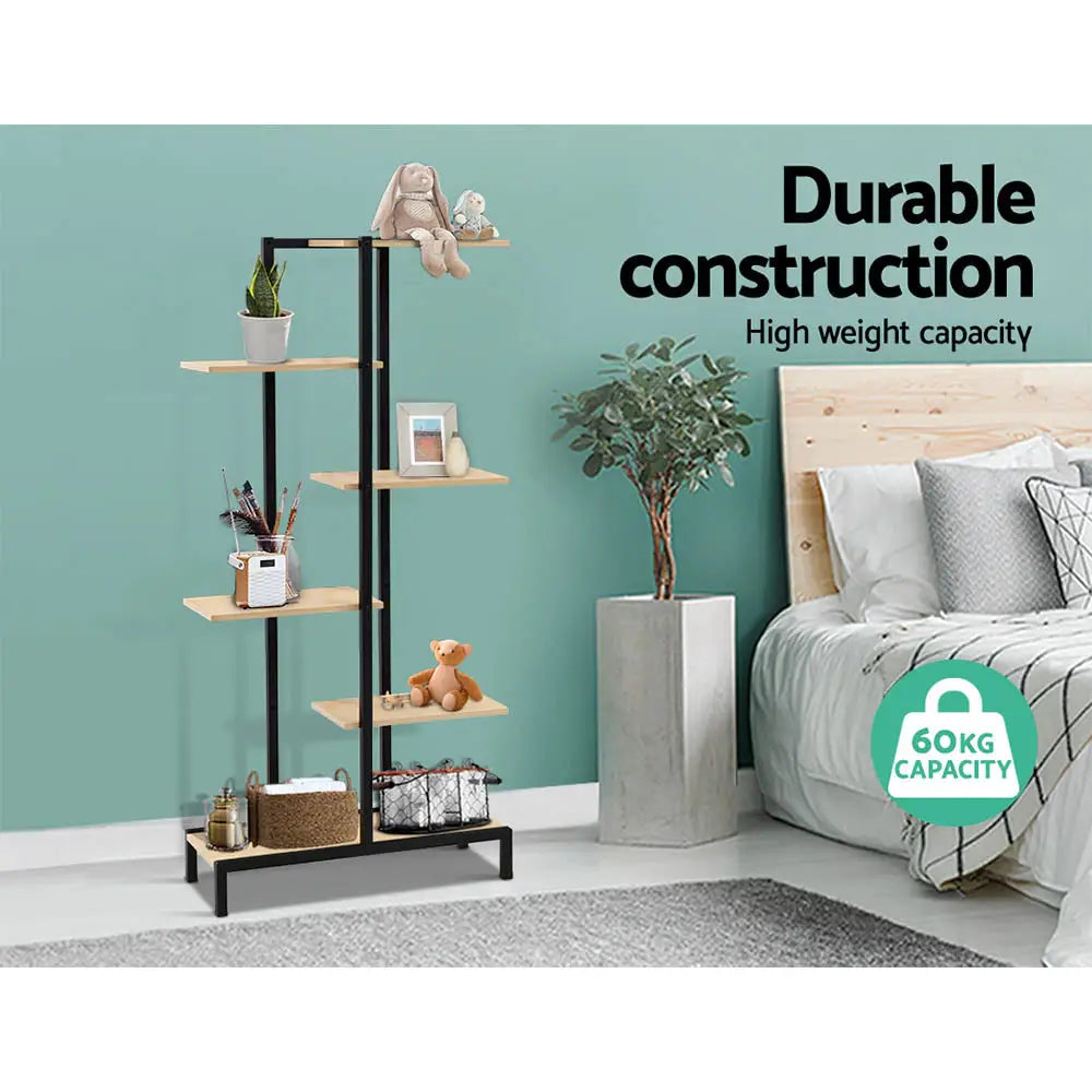 Artiss Plant Stand 6 Tier Metal Zigzag Flower Pot Shelf - Furniture > Outdoor