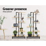 Artiss Plant Stand 6 Tier Metal Zigzag Flower Pot Shelf - Furniture > Outdoor
