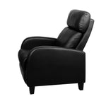 Artiss PU Leather Reclining Armchair - Black - Furniture > Living Room