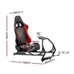 Artiss Racing Simulator Cockpit - Furniture > Bar Stools & Chairs > Gaming Chairs
