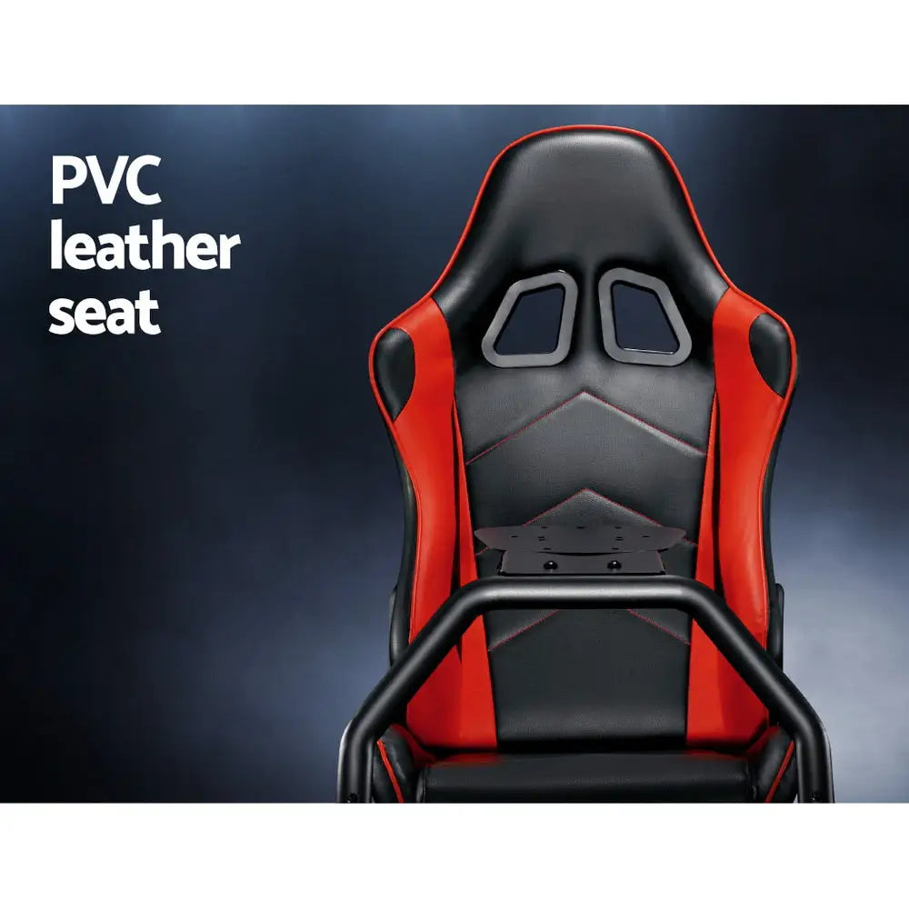 Artiss Racing Simulator Cockpit - Furniture > Bar Stools & Chairs > Gaming Chairs