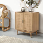 Artiss Rattan Buffet Sideboard 2 Doors - BRIONY Oak - Furniture > Dining