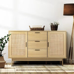 Artiss Rattan Buffet Sideboard - BRIONY Oak - Furniture > Living Room
