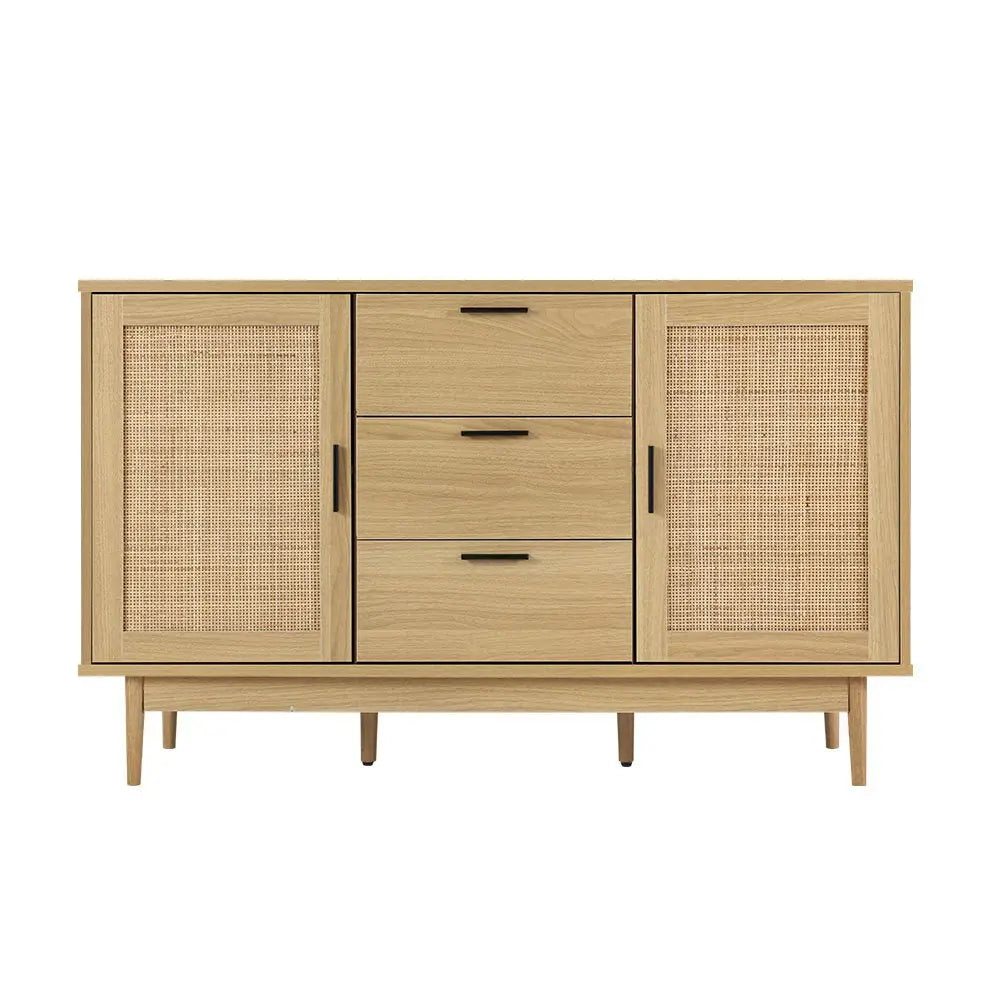 Artiss Rattan Buffet Sideboard - BRIONY Oak - Furniture > Living Room