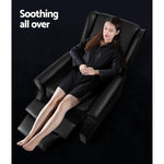 Artiss Recliner Armchair Black Faux Leather Domini - Furniture > Living Room