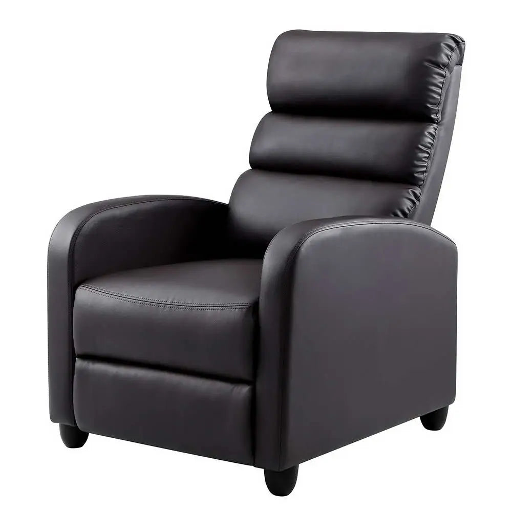 Artiss Recliner Armchair Brown Faux Leather Bolivia - Furniture > Living Room
