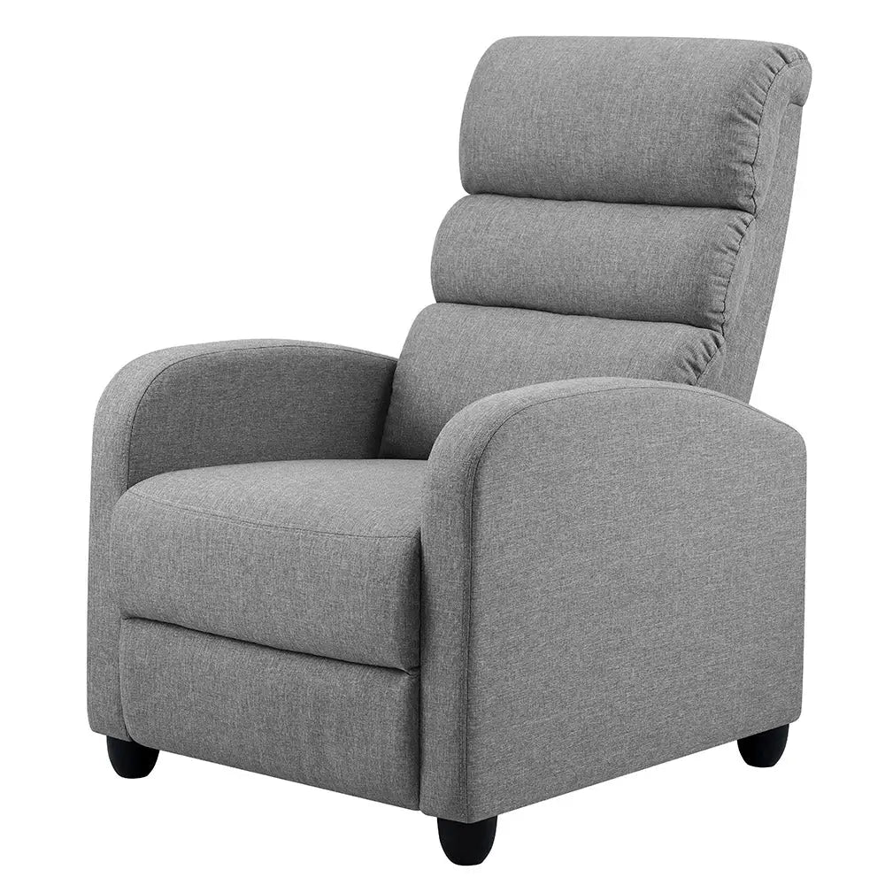 Artiss Recliner Armchair Grey Fabric Bolivia - Furniture > Living Room