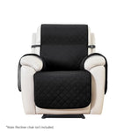 Artiss Recliner Chair Cover 100% Water Resistant Black - Furniture > Bar Stools & Chairs > Table & Bar Stools