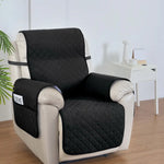 Artiss Recliner Chair Cover 100% Water Resistant Black - Furniture > Bar Stools & Chairs > Table & Bar Stools