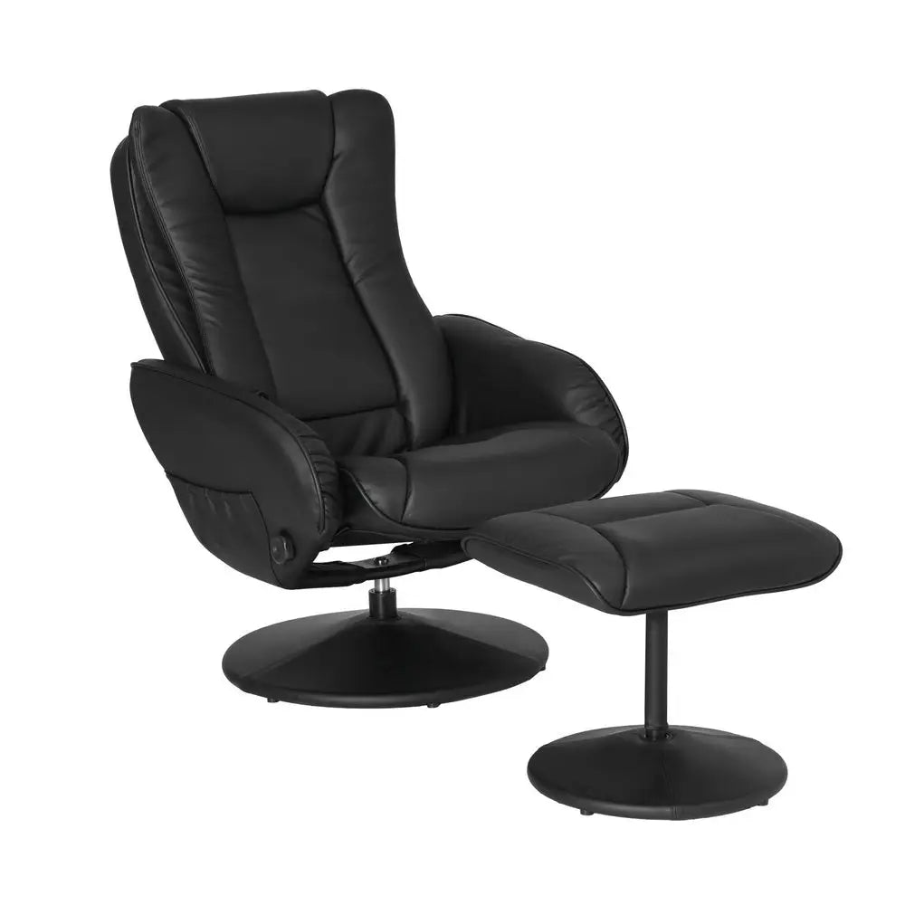 Artiss Recliner Chair Electric Heated Massage Chairs Faux Leather Cobble - Furniture > Bar Stools & Chairs