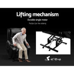 Artiss Recliner Chair Lift Assist Heated Massage Chair Leather Rukwa - Health & Beauty > Massage