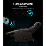 Artiss Recliner Chair Lift Assist Heated Massage Chair Velvet Rukwa - Health & Beauty > Massage