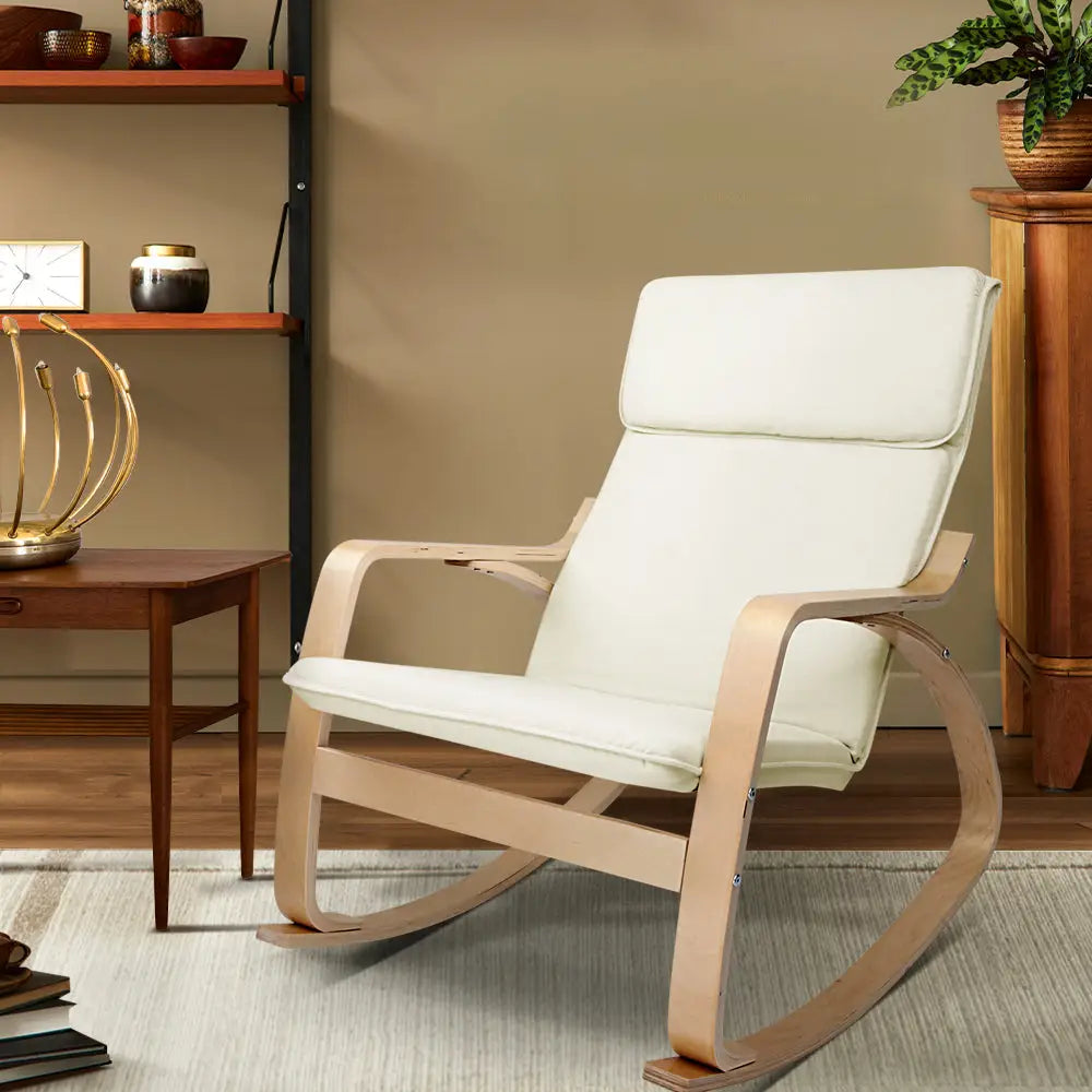 Artiss Rocking Armchair Bentwood Frame Aero - Furniture > Living Room